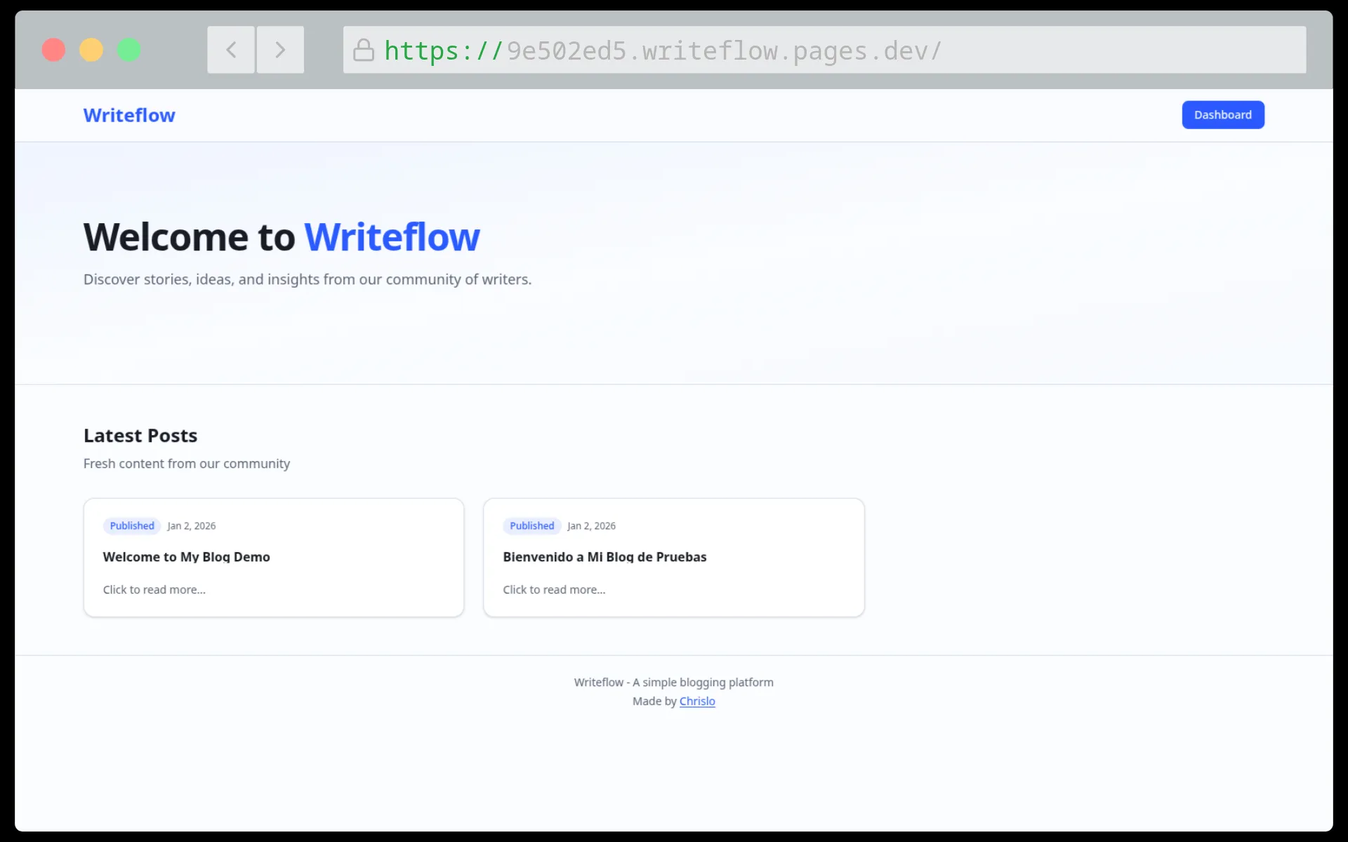 Writeflow - Serverless CMS